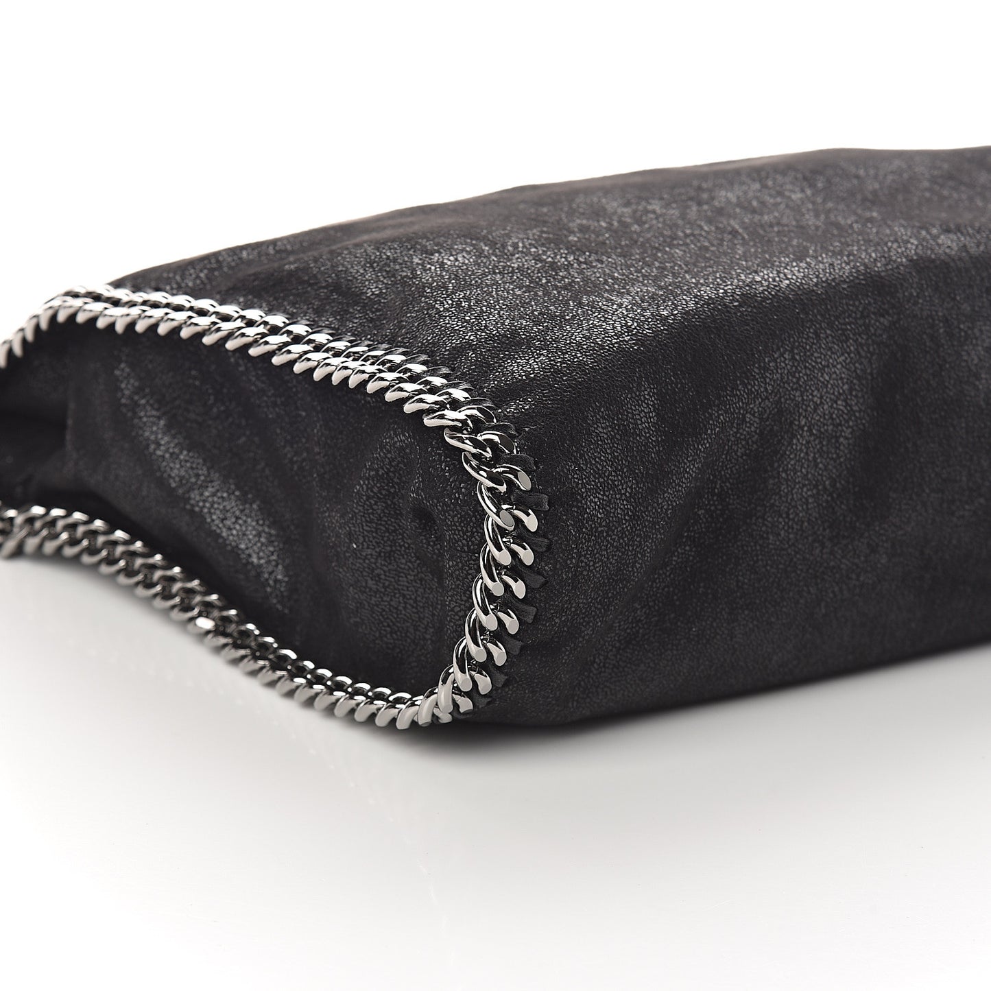 Shaggy Deer Falabella Fold Over Tote Black