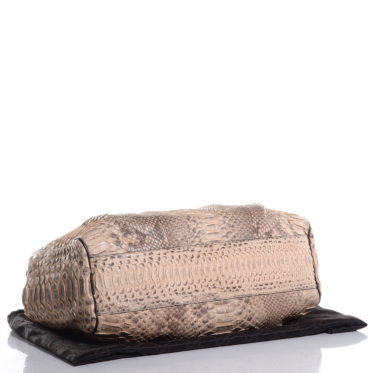 Gucci Python Large Sukey Tote Brown 4 of 7