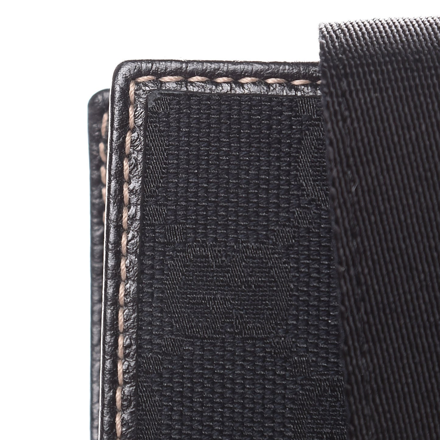 Monogram Web French Flap Wallet Black