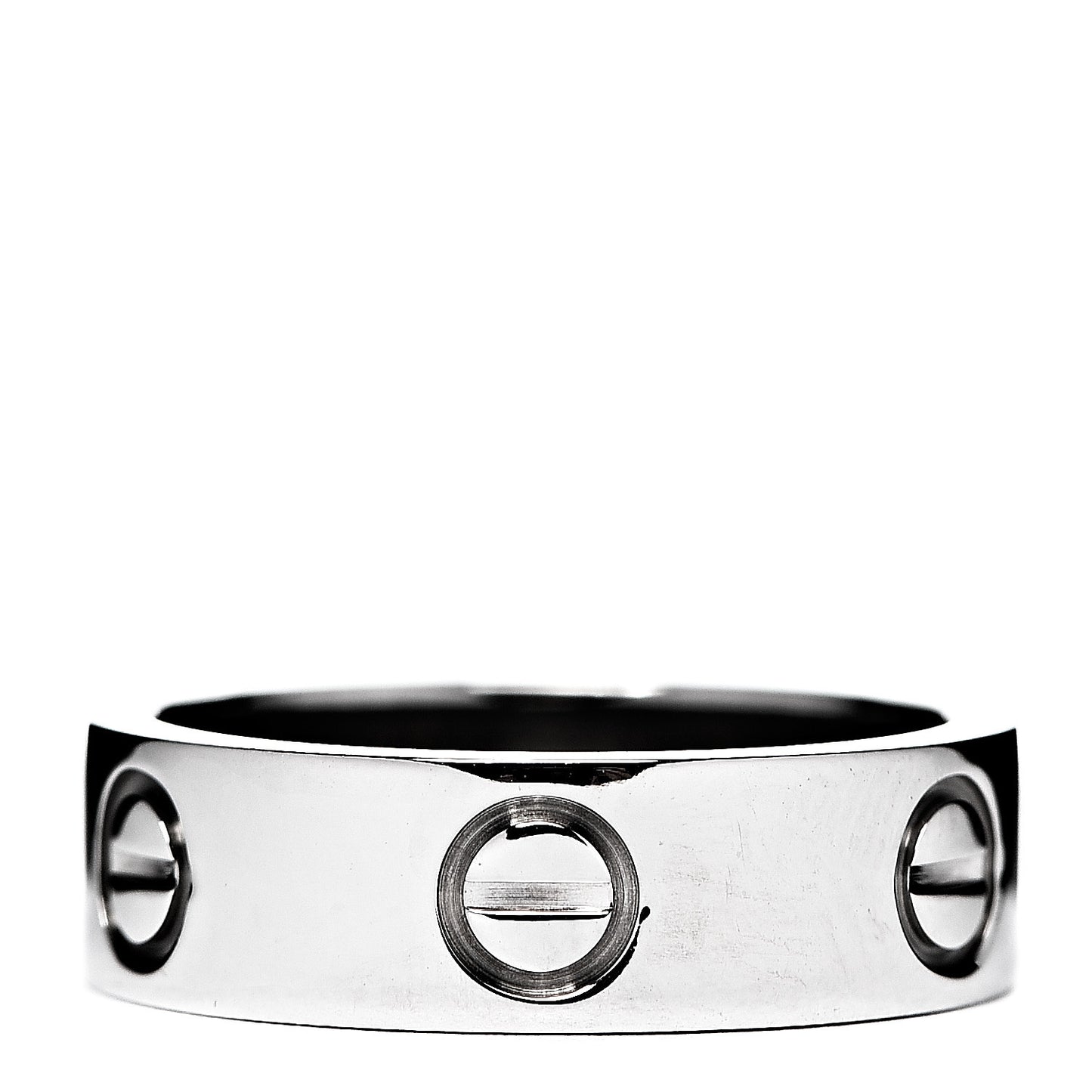 18K White Gold 5.5mm LOVE Ring 50 5.25
