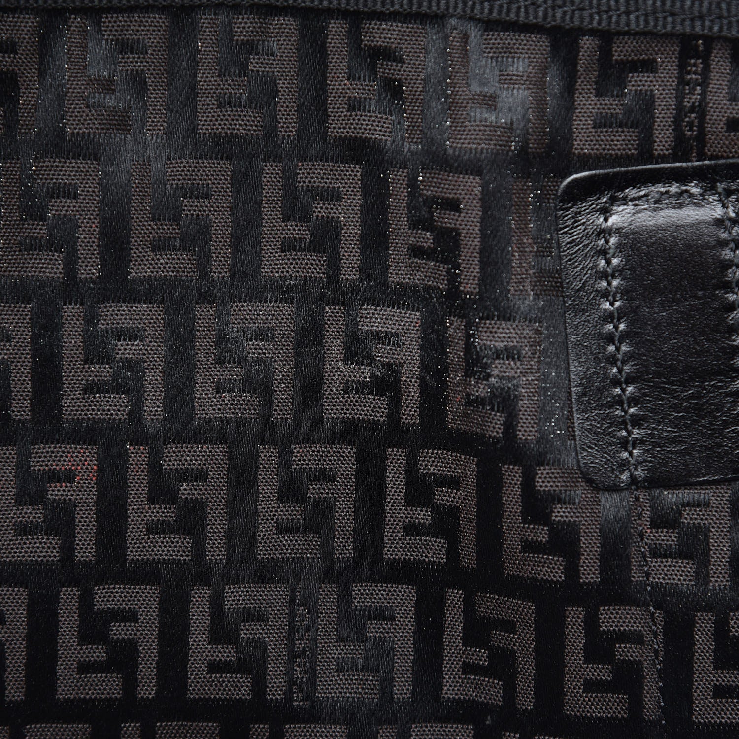 Fendi Zucchino Travel Tote Black 6 of 7