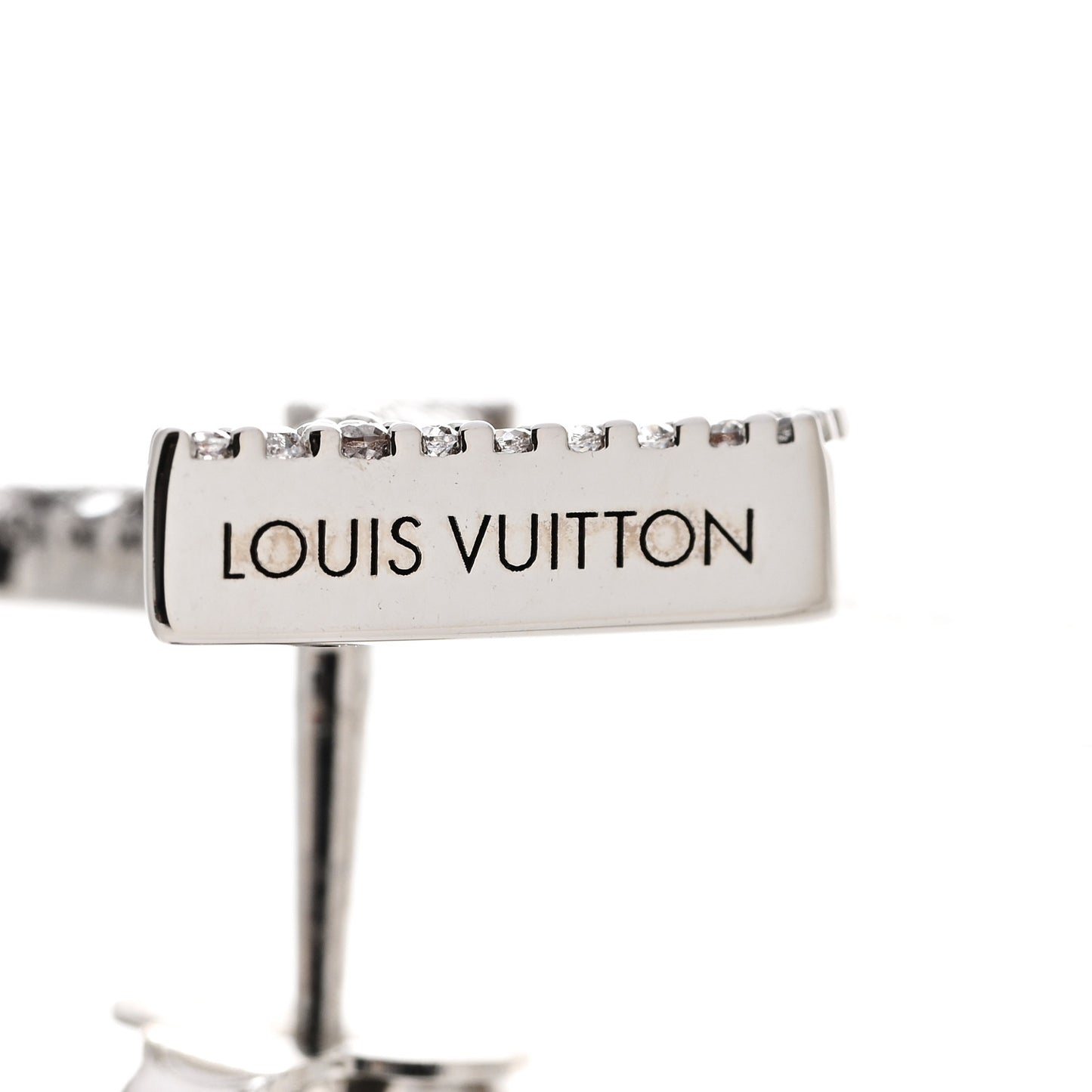 Crystal LV Iconic Earrings Silver