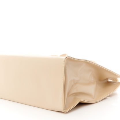 Telfar Vegan Leather Medium Shopping Bag Cream 10 of 10