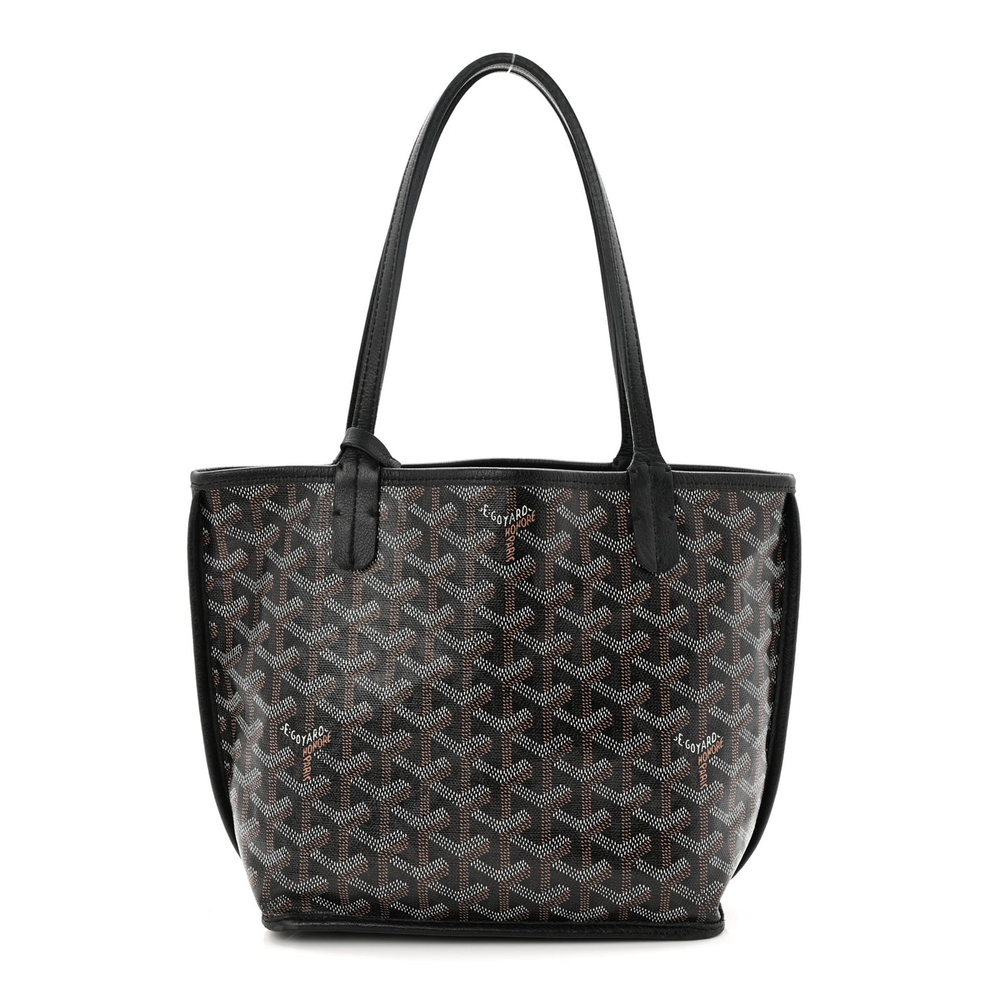 Goyardine Reversible Mini Anjou Black