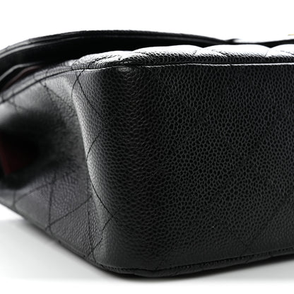 Chanel Caviar Quilted Jumbo Double Flap Black 9 of 11