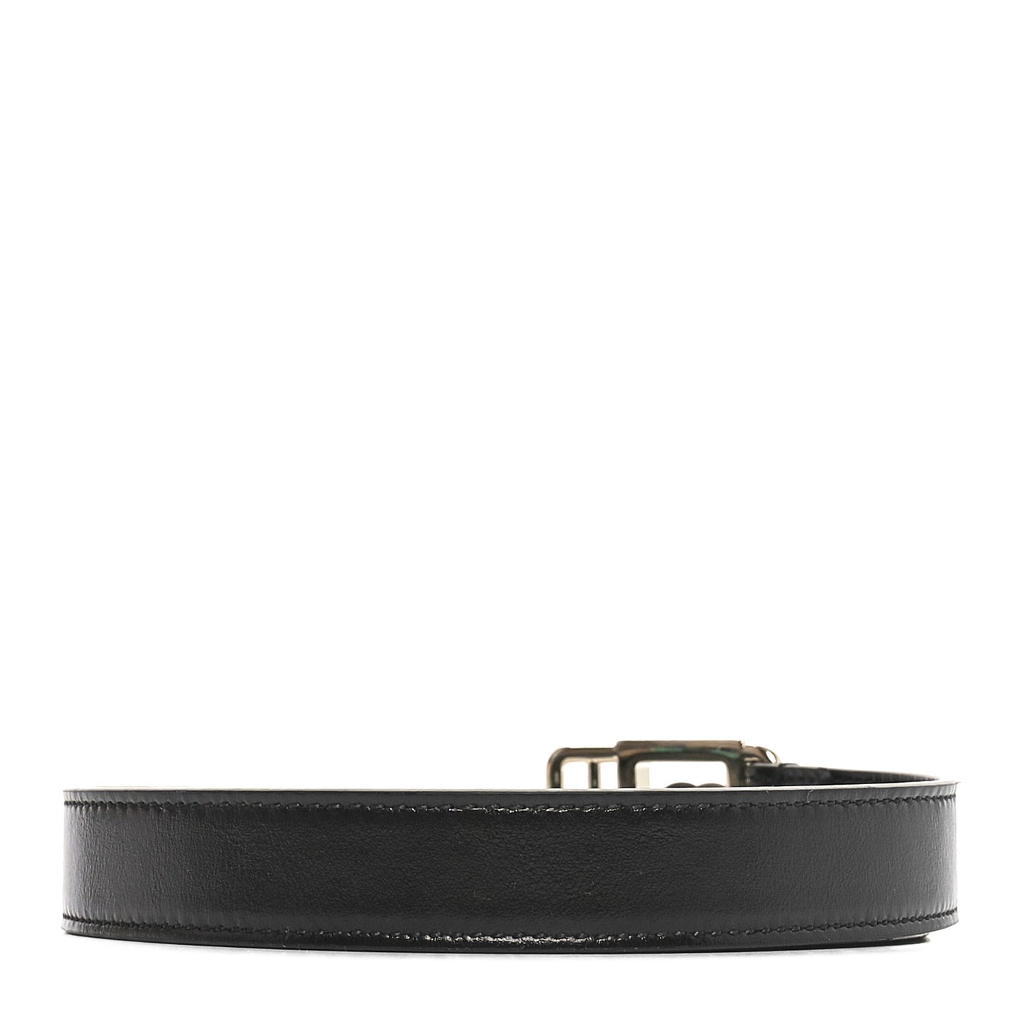 Calfskin Double G Buckle 20mm Belt 85 34 Black