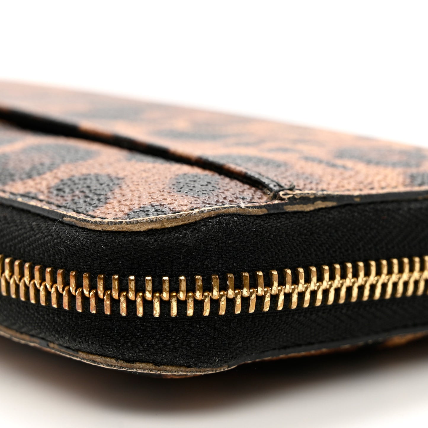 Dauphine Leopard Print Zip Around Wallet