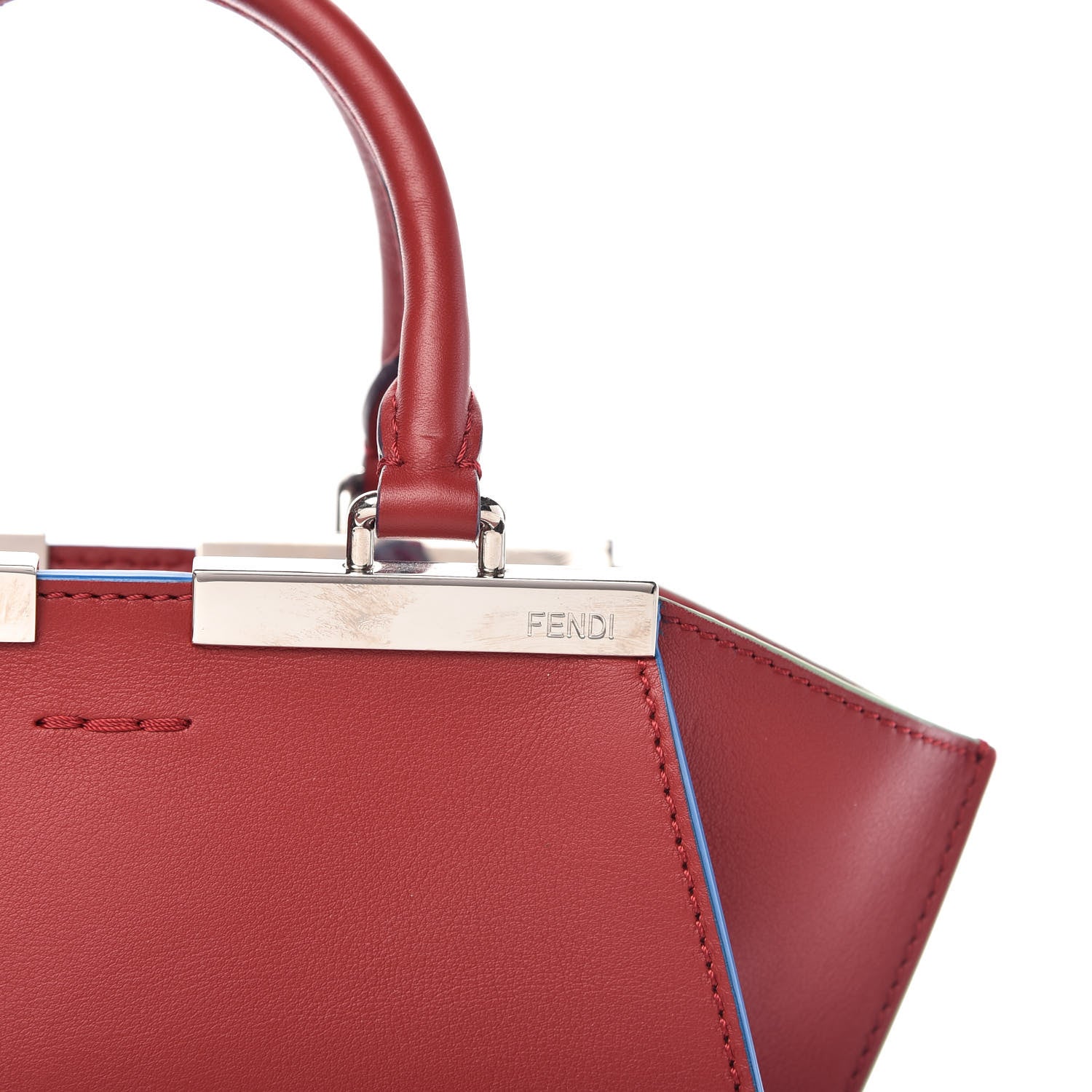 Fendi Vitello Dolce Mini 3jours Tote Ribes 10 of 10