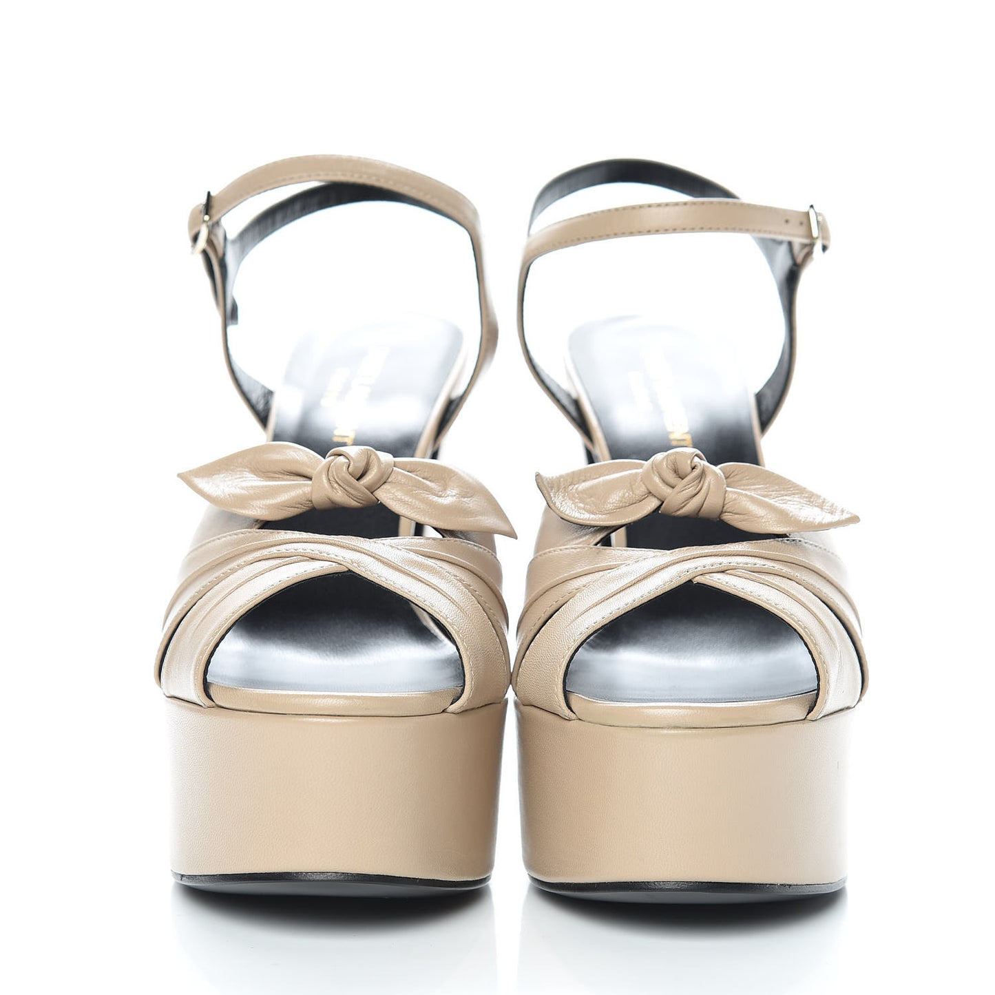 Goatskin Candy 80 Platform Sandals 37.5 Powder