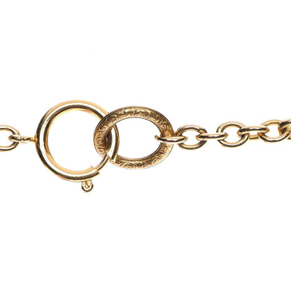 Chanel Quilted Long Chain Necklace Gold 4 of 5