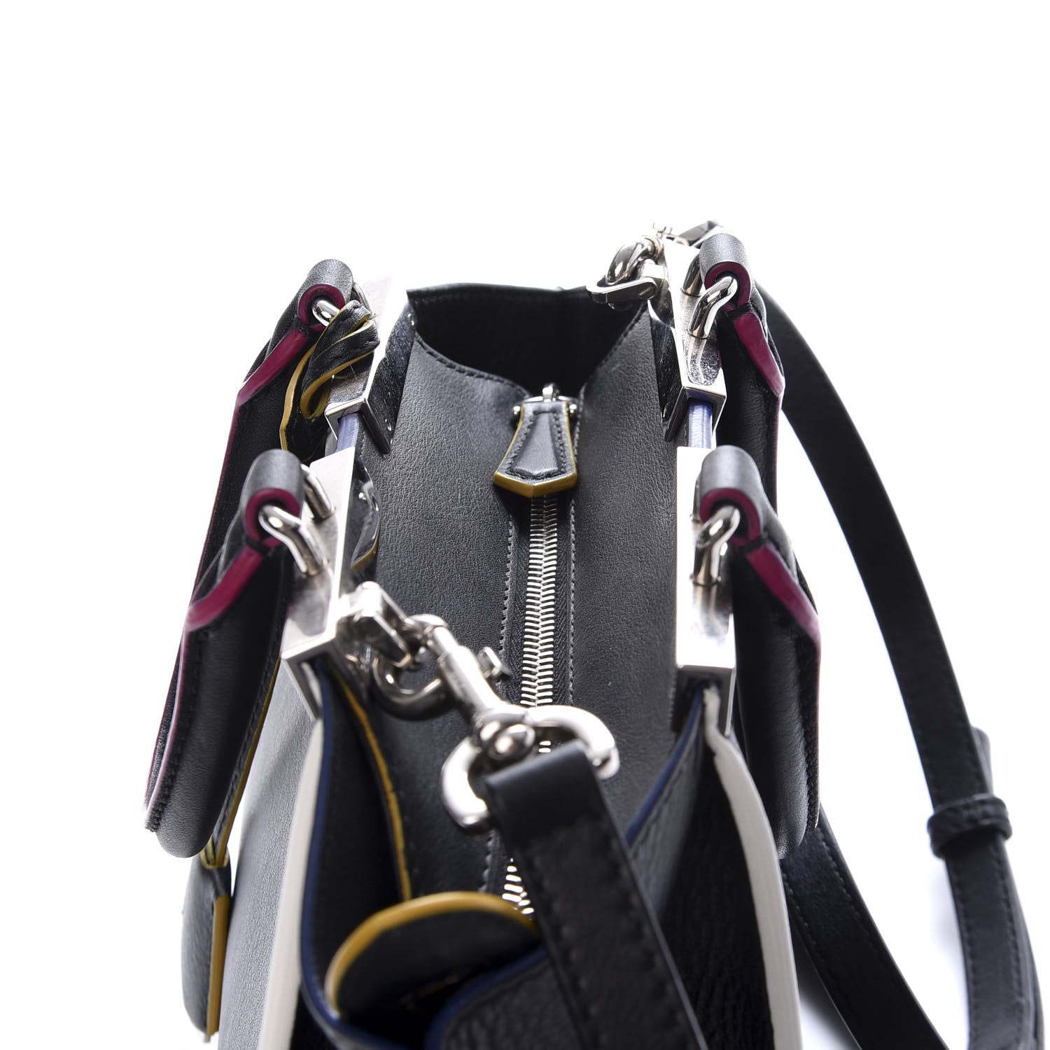 Fendi Vitello Dolce Mini 3Jours Tote Black 10 of 12
