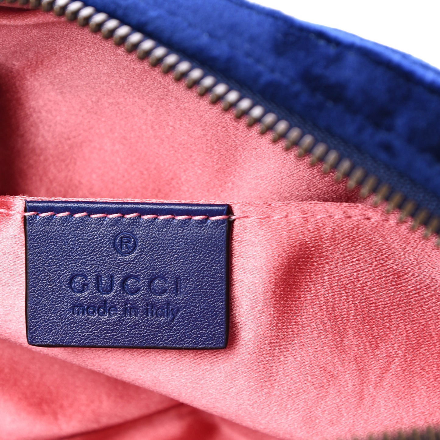 Velvet Matelasse GG Marmont Belt Bag 75 30 Cobalt Blue