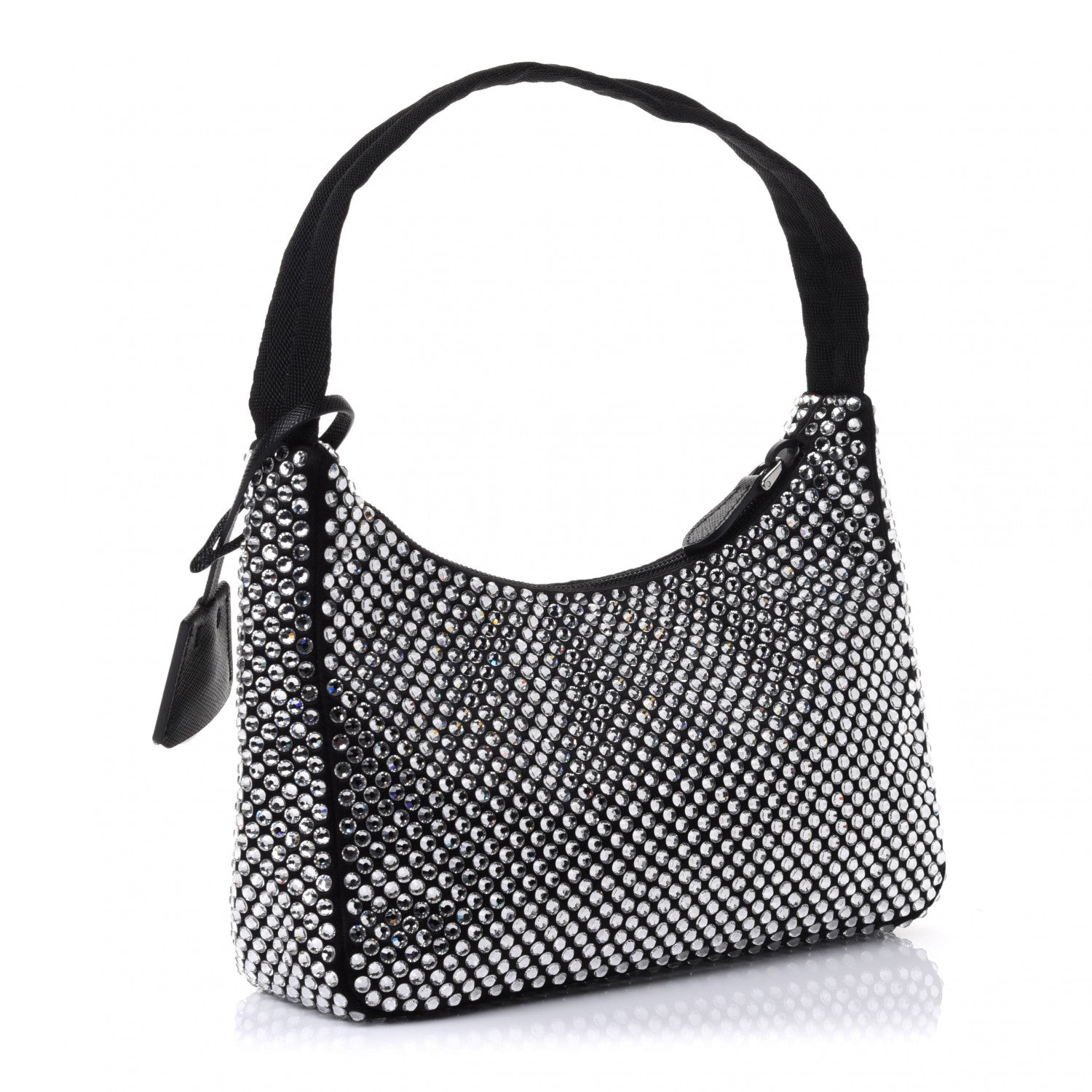 Prada Satin Crystal Mini Re-Edition 2000 Bag Cristal 2 of 4