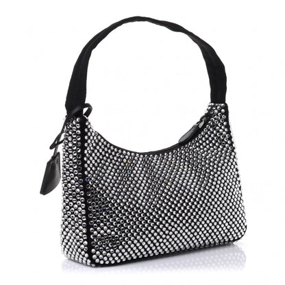 Prada Satin Crystal Mini Re-Edition 2000 Bag Cristal 2 of 4