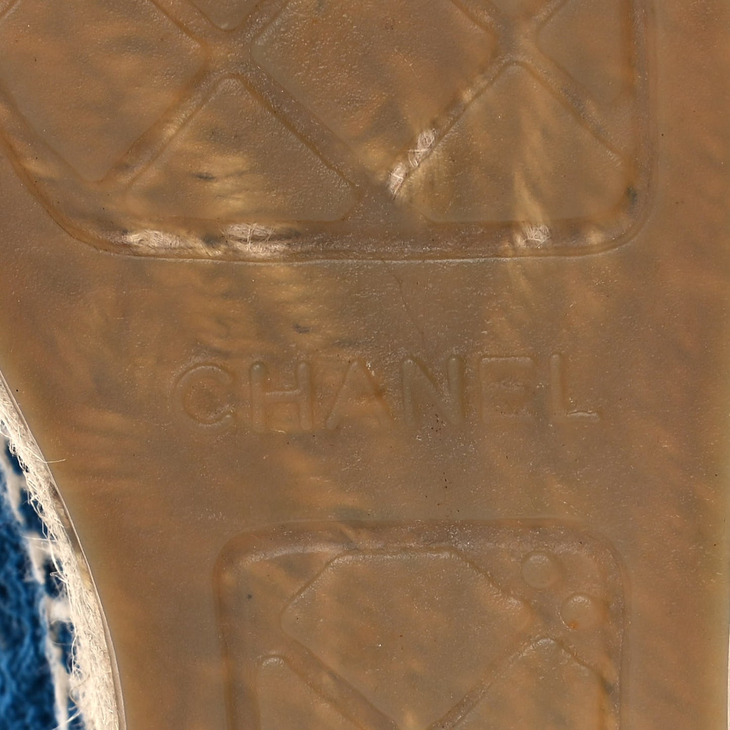 Velvet Grosgrain Quilted Camellia CC Espadrilles 38 Navy Black