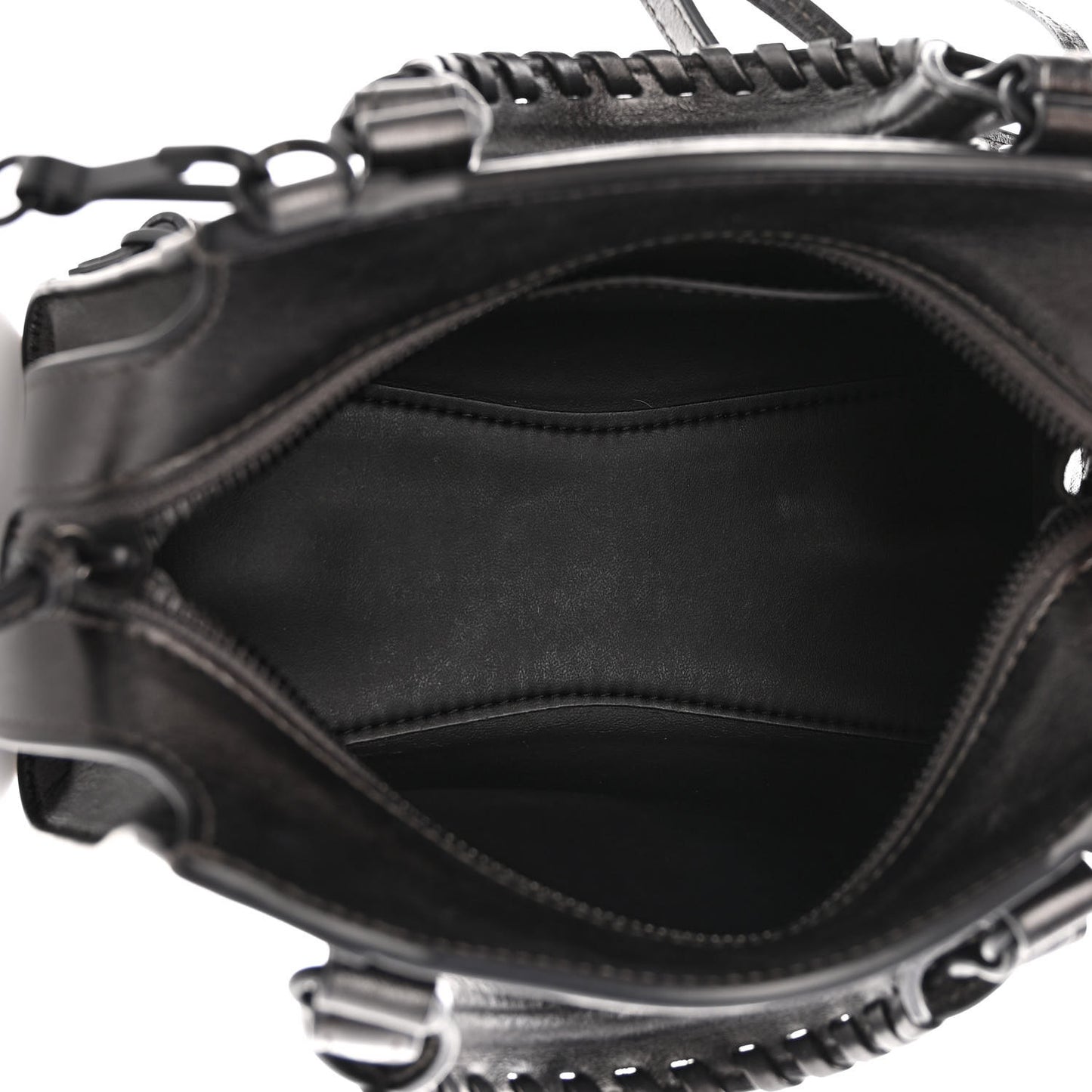 Smooth Calfskin Neo Classic Black Hardware Mini City Gunmetal
