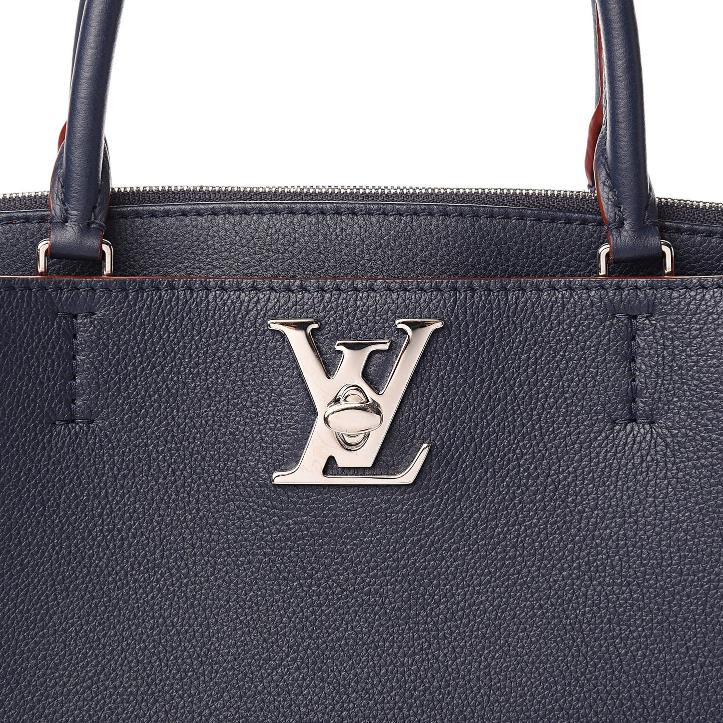 Calfskin Lockmeto Marine Rouge
