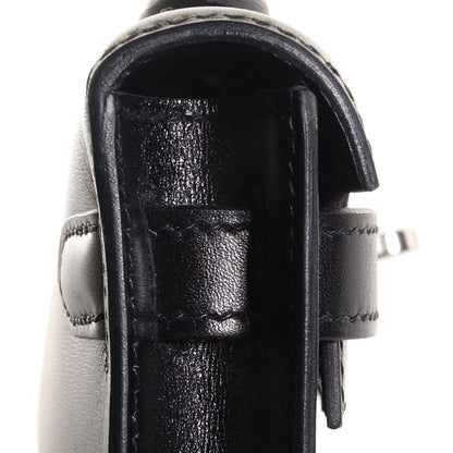 Hermes Box Kelly Cut Clutch Black 12 of 13