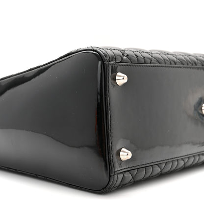 Christian Dior Patent Cannage Large Lady Dior Black 9 of 10
