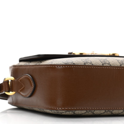 Gucci GG Supreme Monogram Small Horsebit 1955 Shoulder Bag Beige Brown Sugar 8 of 9