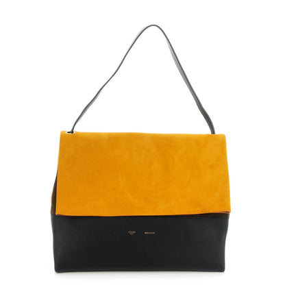 Celine Calfskin Suede All Soft Shoulder Bag Amber 1 of 8