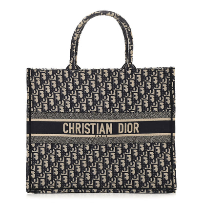 Christian Dior Oblique Large Book Tote Blue Multicolor 1 of 10
