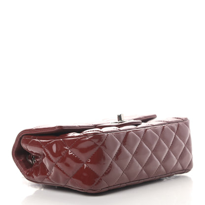Chanel Patent Calfskin Quilted Mini Rectangular Flap Dark Red 3 of 5