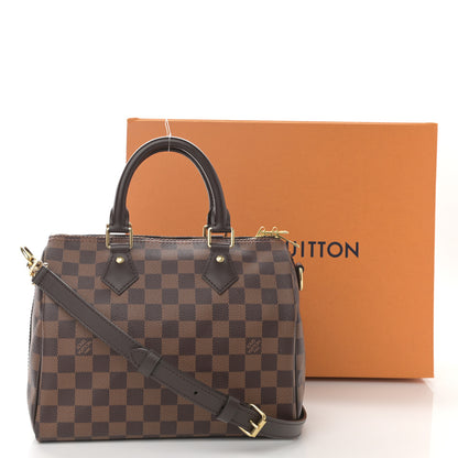 Louis Vuitton Damier Ebene Speedy Bandouliere 25 9 of 9