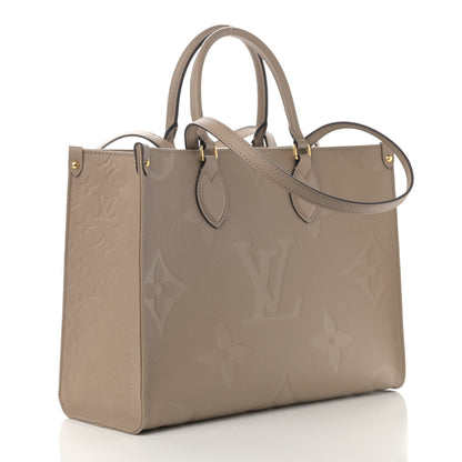Louis Vuitton Empreinte Monogram Giant Onthego MM Tourterelle 3 of 9