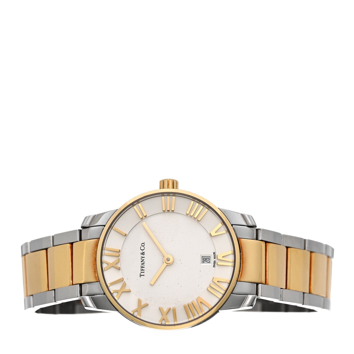 Stainless Steel 18K Yellow Gold 29mm Atlas 2-Hand Quartz Watch