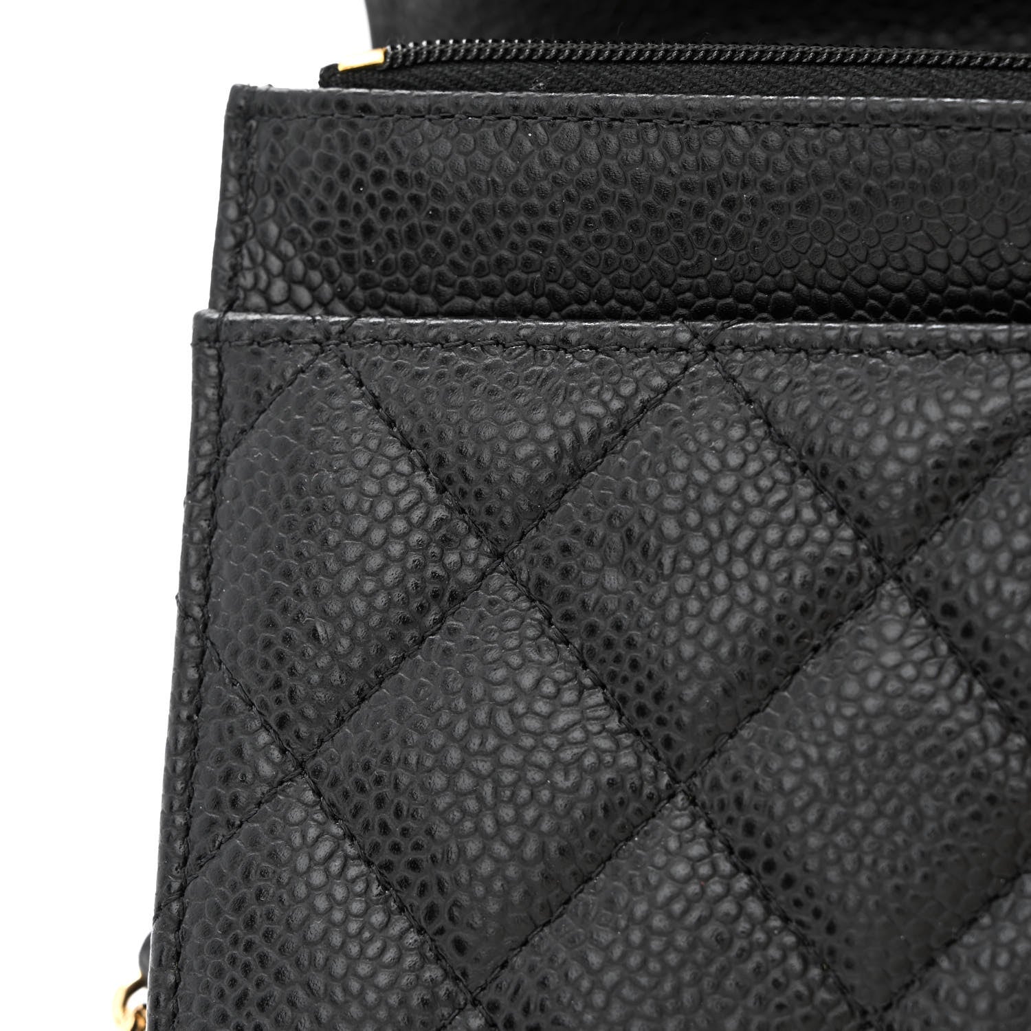 Chanel Caviar Quilted Wallet on Chain WOC Black 13 of 14