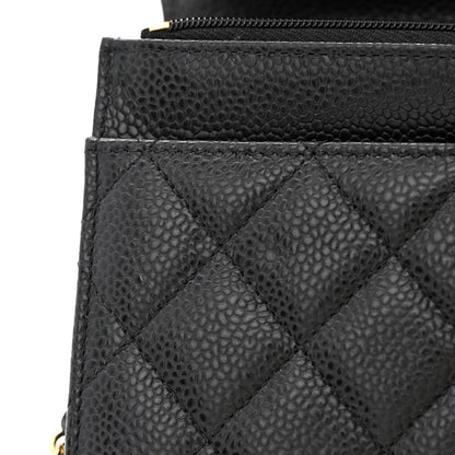 Chanel Caviar Quilted Wallet on Chain WOC Black 13 of 14
