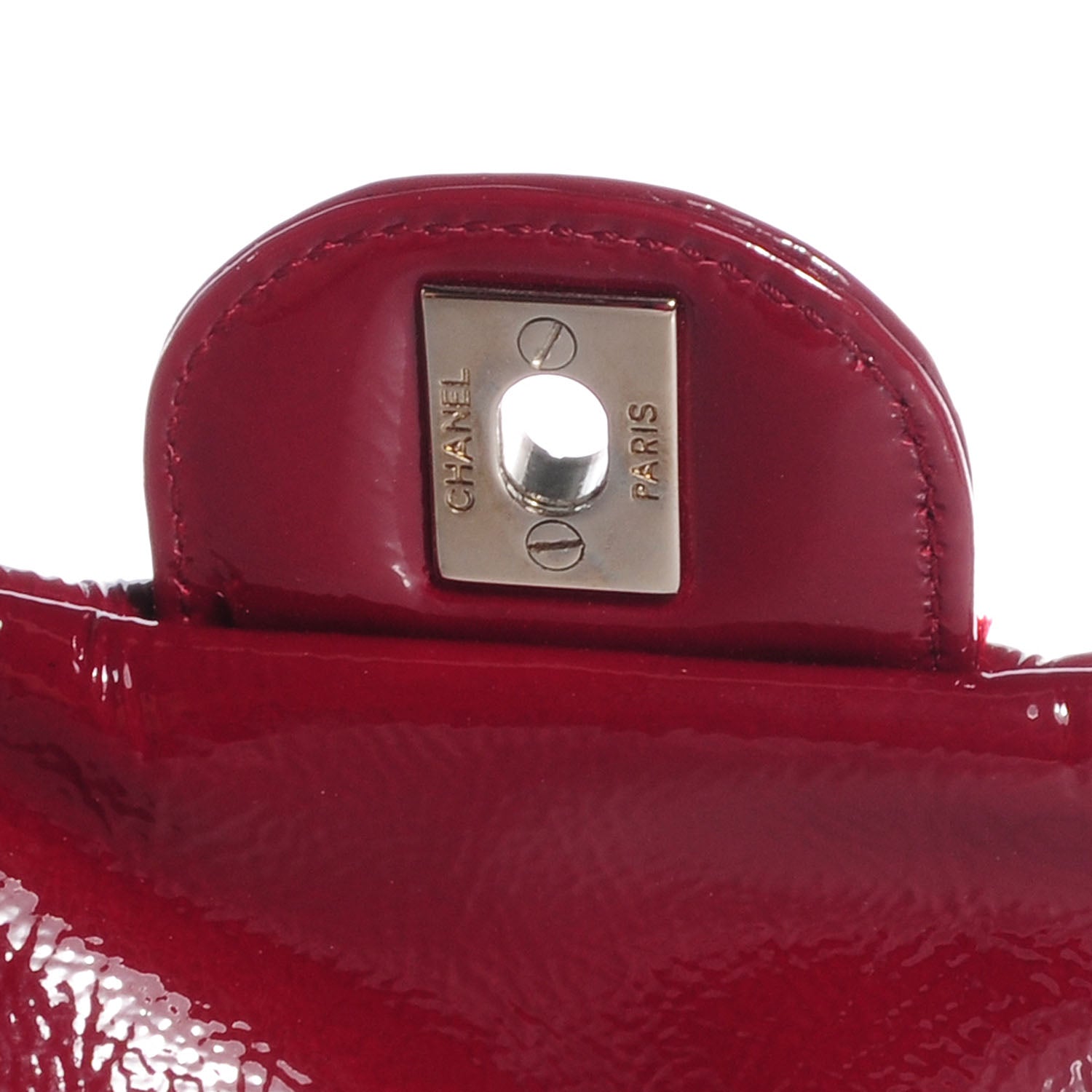 Chanel Patent Luxe Ligne Large Flap Red 5 of 8