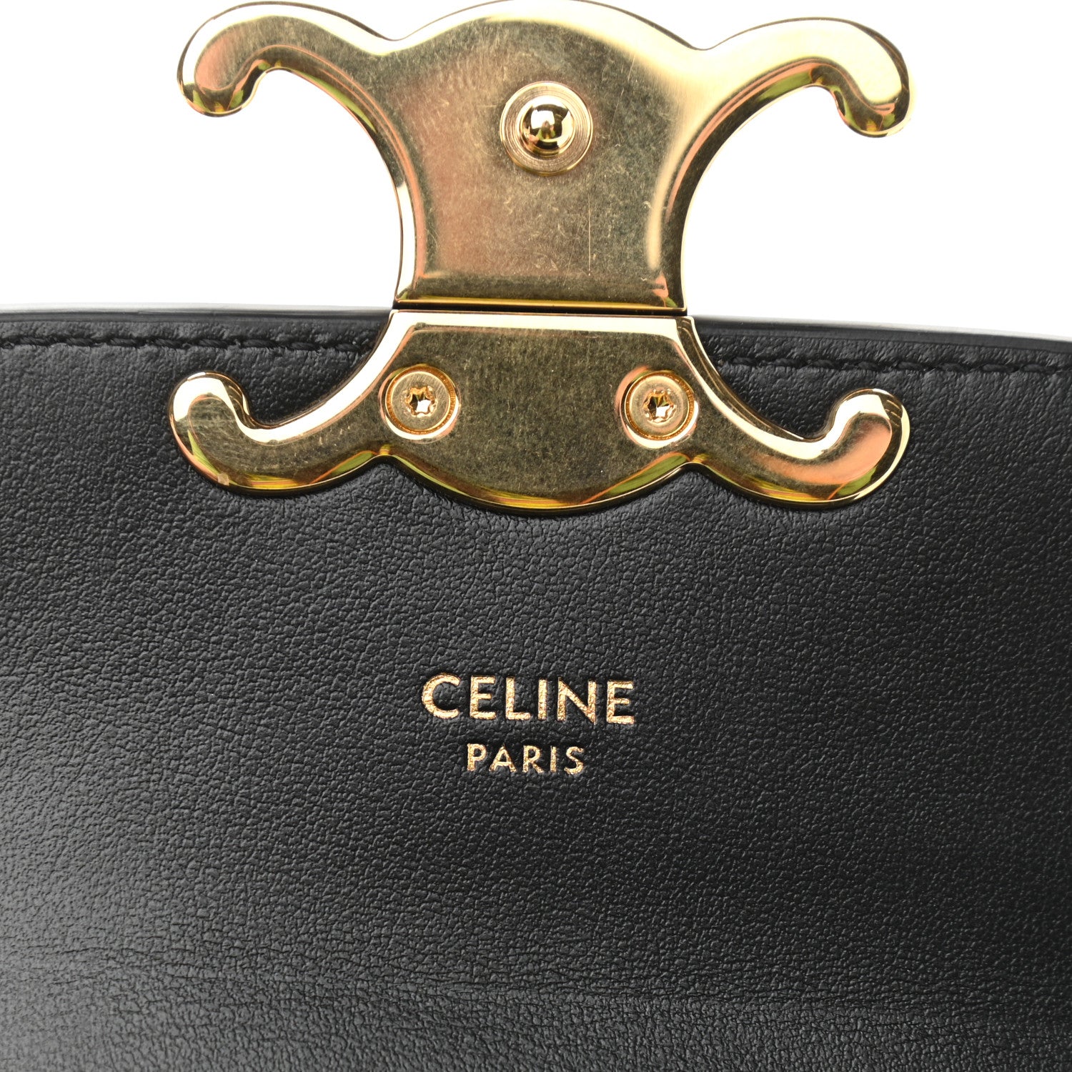 Celine Shiny Calfskin Mini Triomphe Black 6 of 8