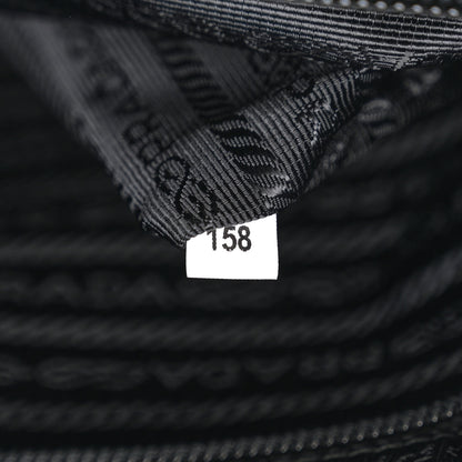 Prada Tessuto Nylon Saffiano Double Buckle Messenger Shoulder Bag Black 8 of 12