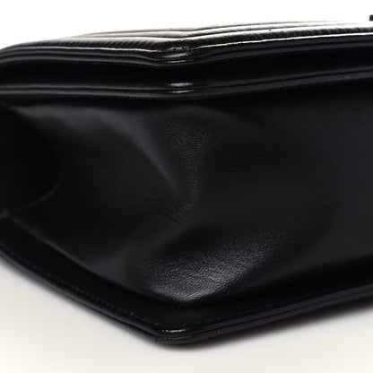 Chanel Lambskin Quilted Medium Boy Flap Black 8 of 10