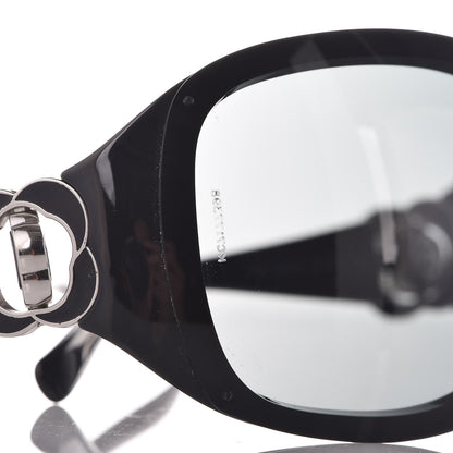 Chanel Camellia CC Sunglasses 6032 Black 7 of 9