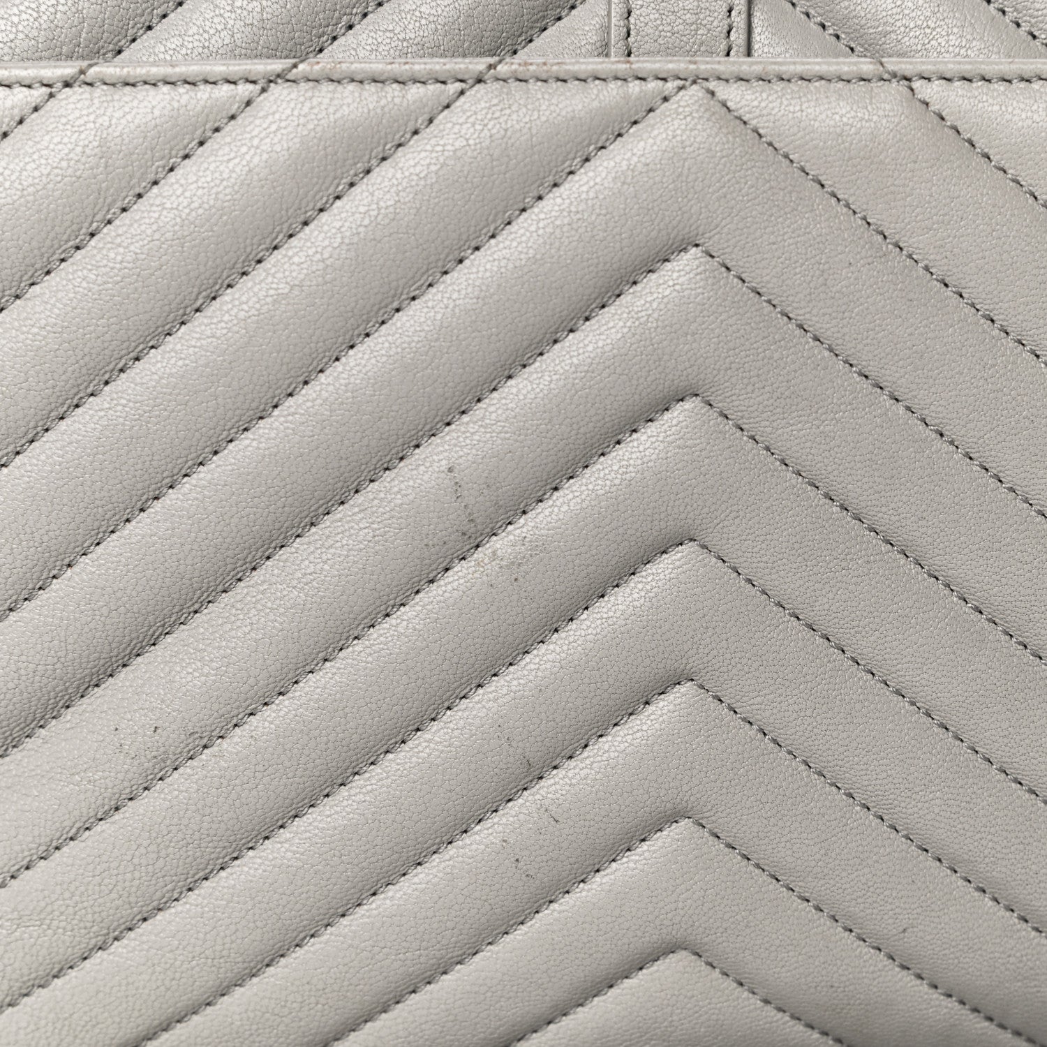 Saint Laurent Sheepskin Matelasse Large Monogram College Satchel Light Grey 20 of 31
