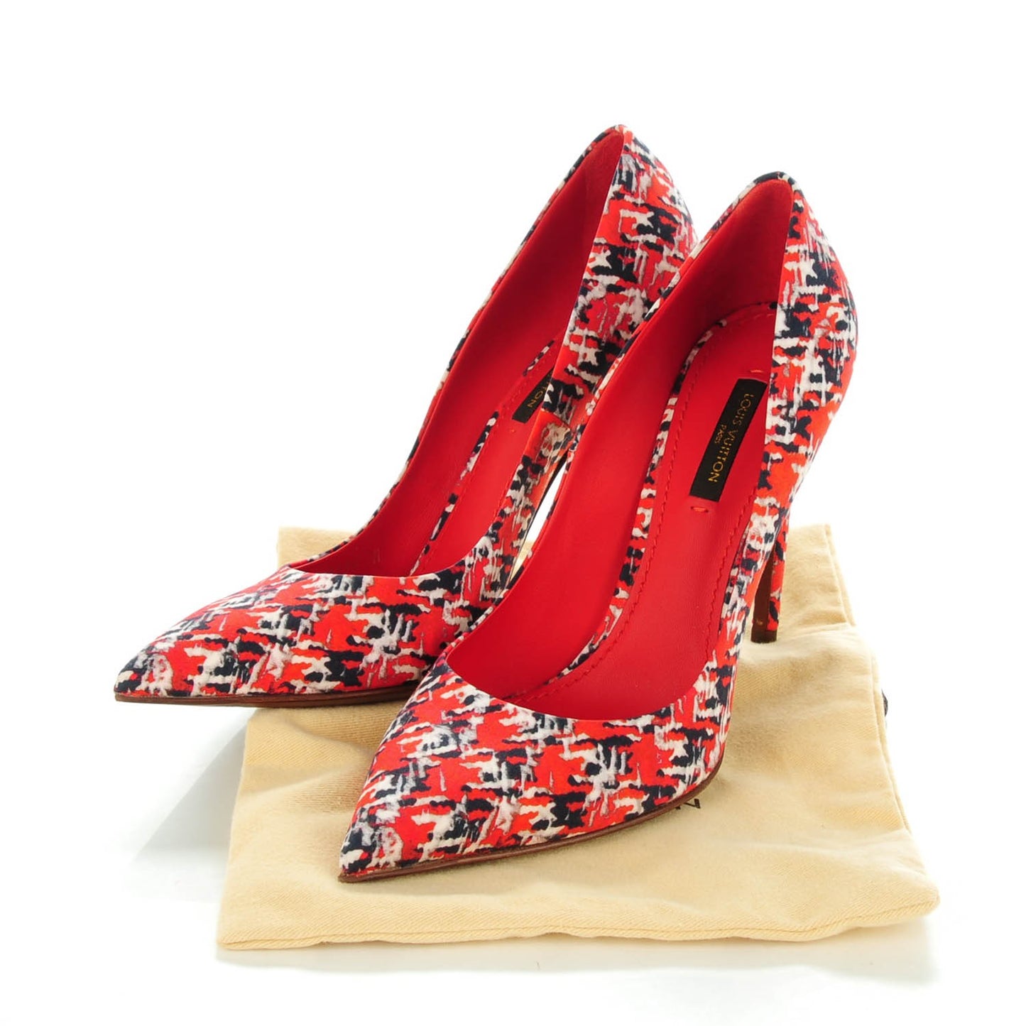 Silk Print Eyeline Pumps 38