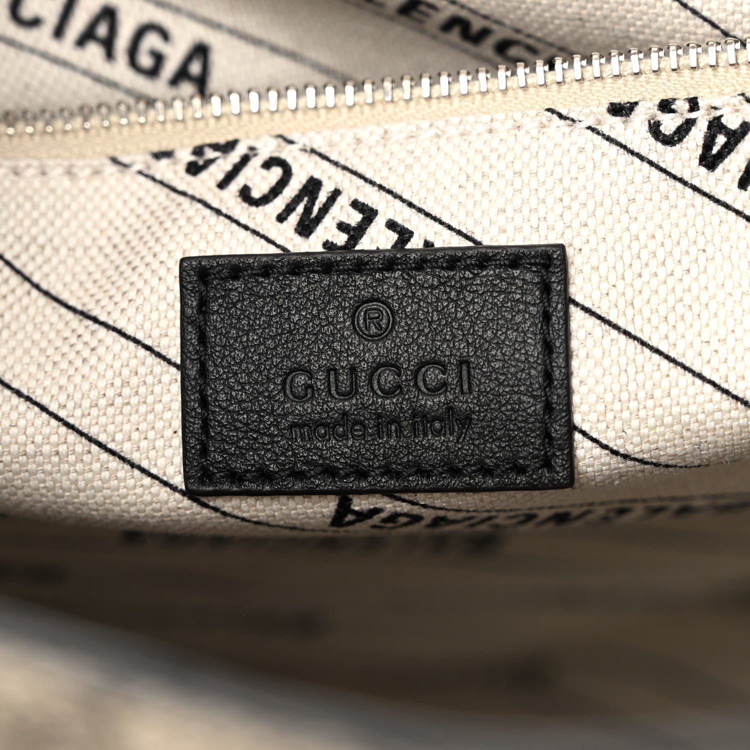 Balenciaga X GUCCI GG Supreme Monogram Neo Classic Silver Hardware City Beige Ebony 6 of 9