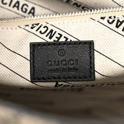 Balenciaga X GUCCI GG Supreme Monogram Neo Classic Silver Hardware City Beige Ebony 6 of 9
