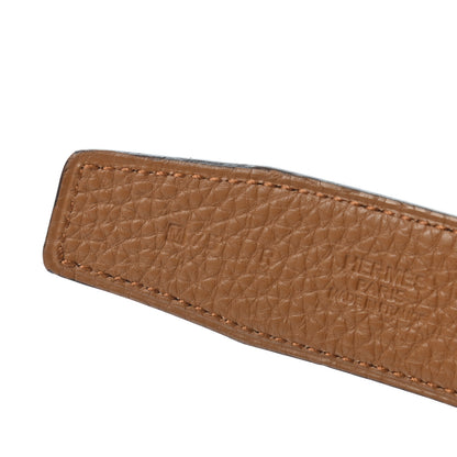 Hermes Box Togo 32mm H Belt 75 Black Gold 6 of 7