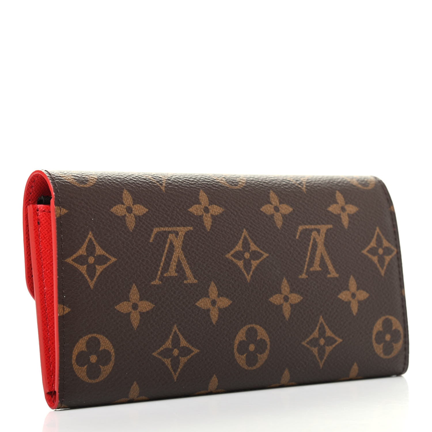 Louis Vuitton Monogram Bloom Flower Emilie Wallet Rouge 3 of 7