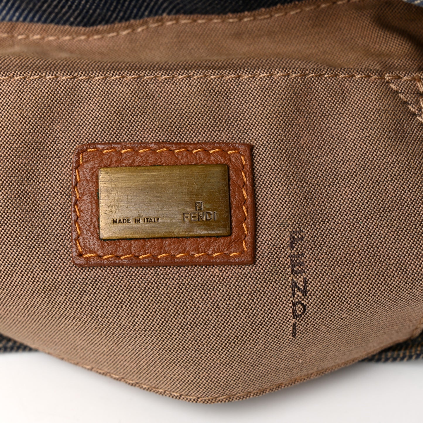 Denim Small Media Jeans Chef Shoulder Bag Blue Cuoio