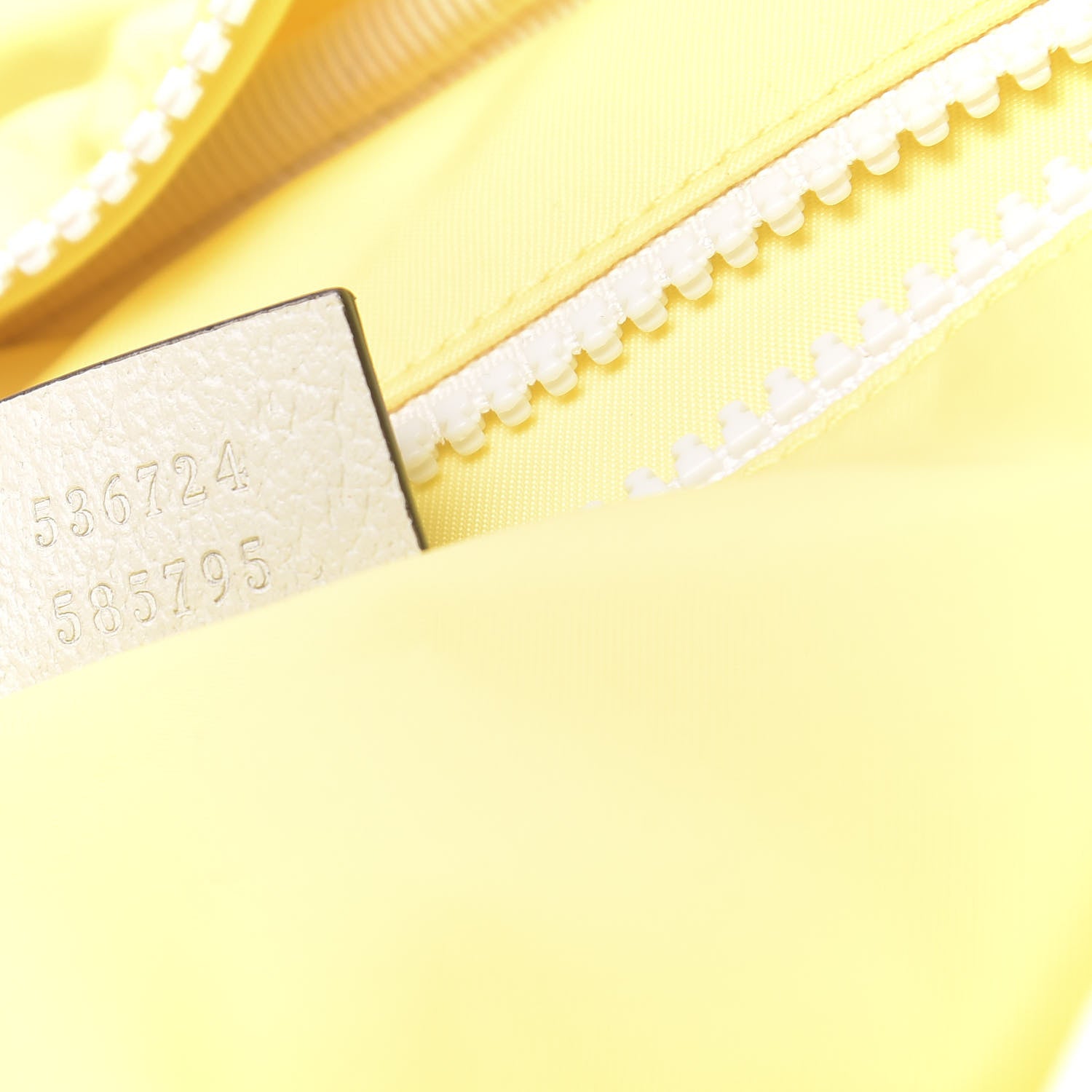 Gucci Nylon Twill Blind For Love Interlocking G Backpack Pastel Yellow Multicolor 6 of 9