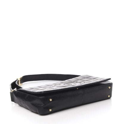 Chanel Lambskin Quilted CC Chocolate Bar Flap Black 3 of 9