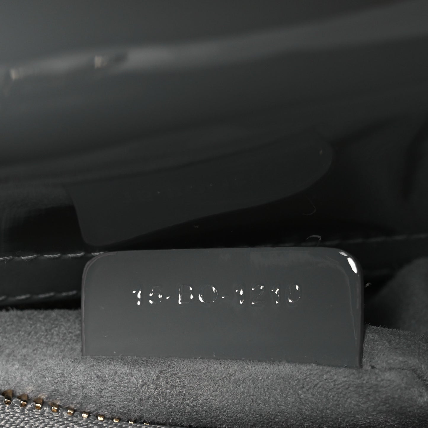 Patent Cannage Medium Lady Dior Grey