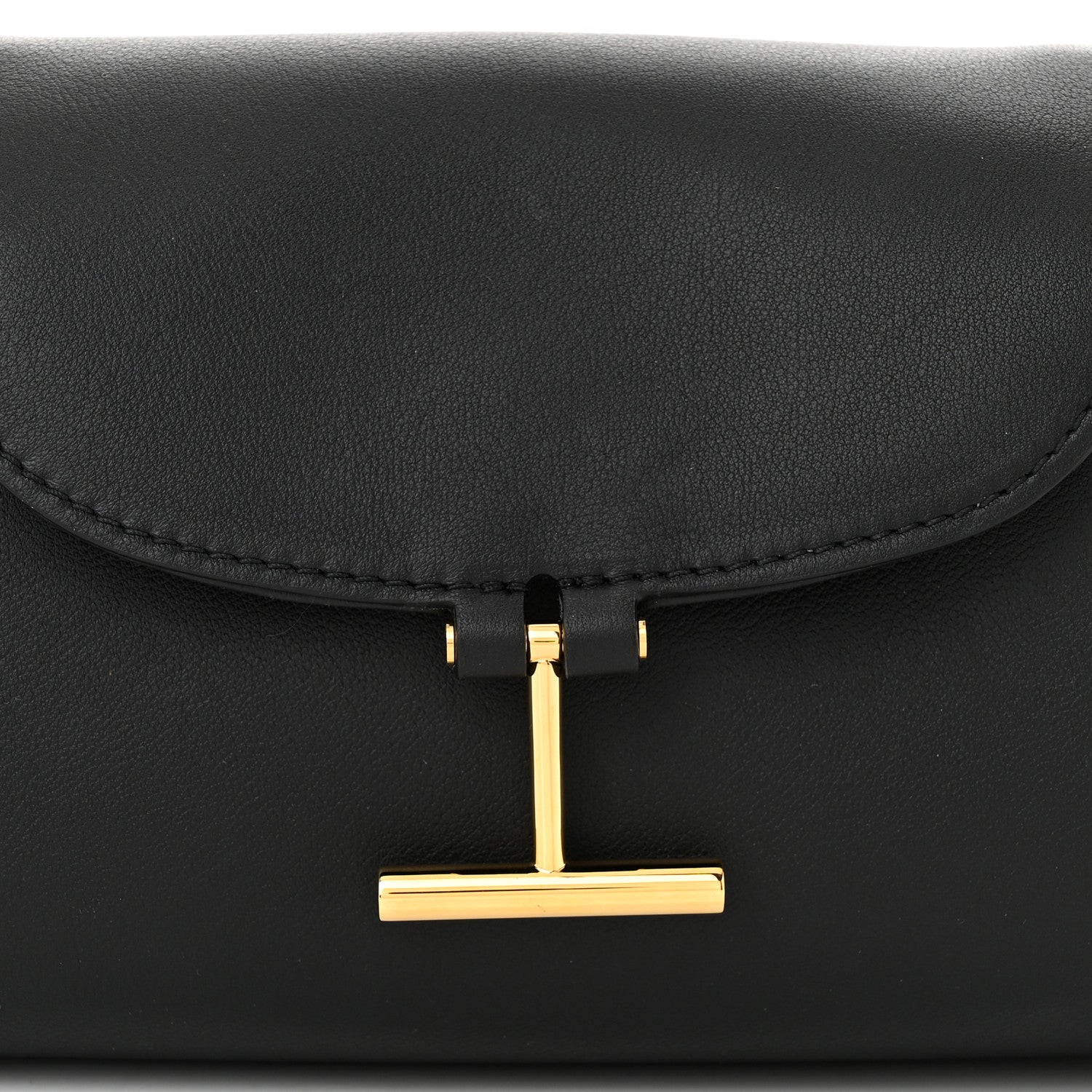 Tom Ford Natural Grain Calfskin Tara Chain Shoulder Bag Black 8 of 10