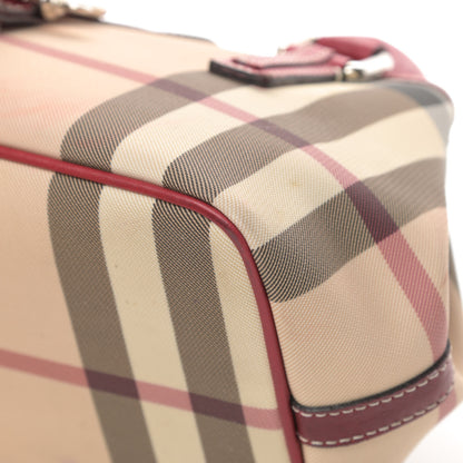Burberry House Check Top Handle Bag Red 10 of 19