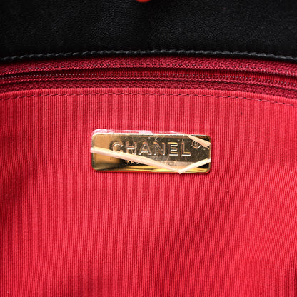 Chanel Lambskin Quilted Chanel 19 East West Shopping Bag Black 6 of 12